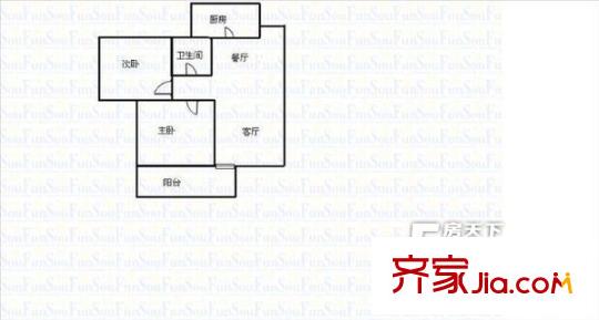 深圳 佳华纽约客 二居室 二房二厅一卫