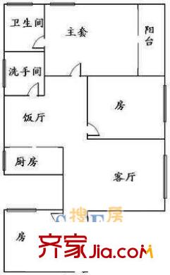 深圳 赛格景苑 户型图4