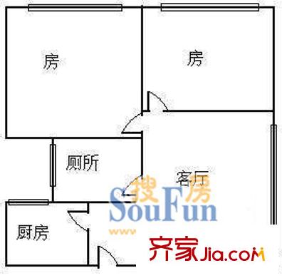 深圳 赛格景苑 户型图2