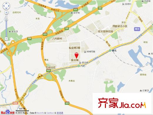 振业城别墅交通图