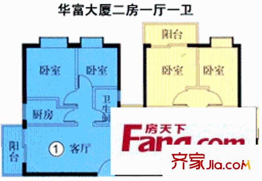 深圳华富大厦户型图2