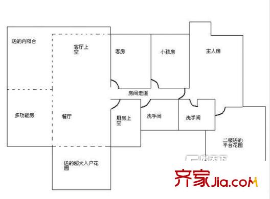 佳兆业可园二期户型图户型图 4室1厅2卫
