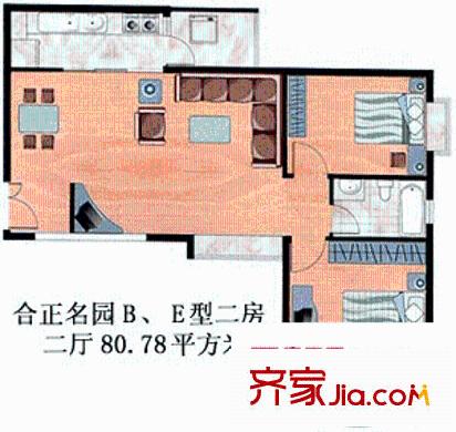 深圳合正名园户型图4