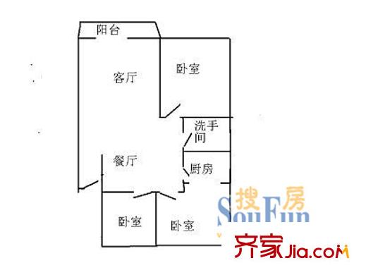 深圳 盈翠家园 户型图6