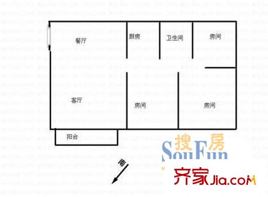 深圳 盈翠家园 户型图5