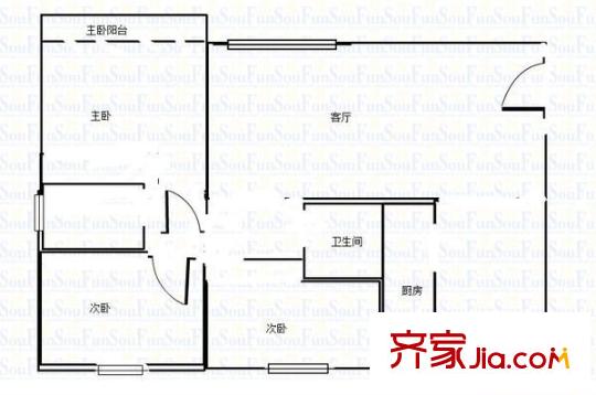 华茂苑二期 0室 户型图