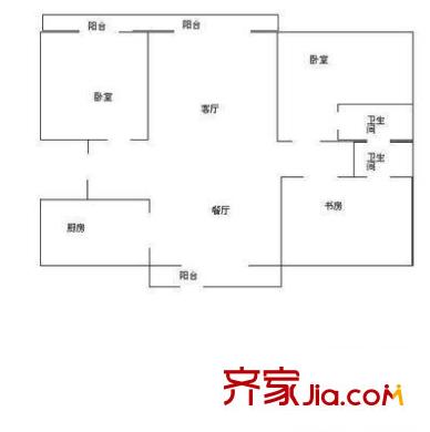 花半里(龙岗) 3室 户型图