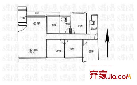 花半里(龙岗) 4室 户型图