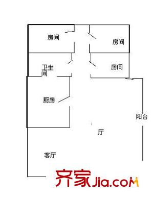 深圳 聚豪园 户型图2