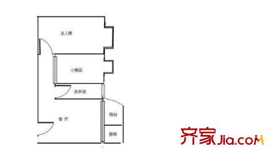 荔树人家 2室 户型图