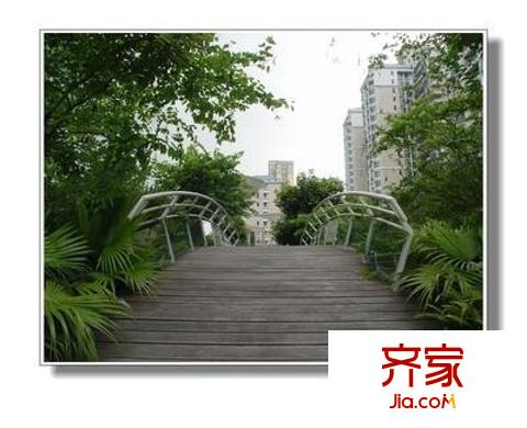 发展兴苑外景图 小区园景
