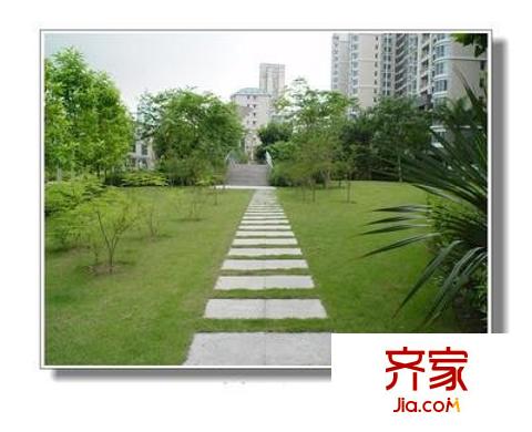 发展兴苑外景图 小区园景