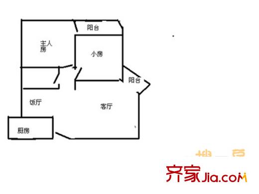 茂业城花园大厦 户型图2