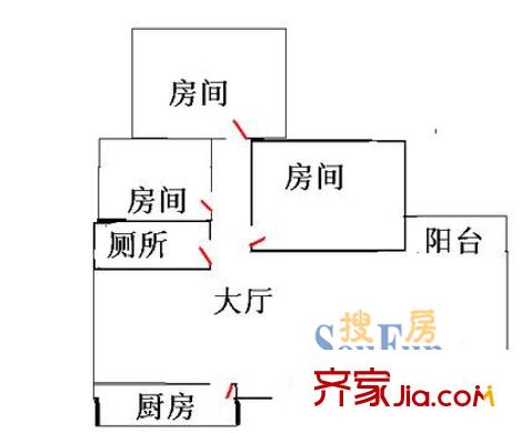 航苑大厦 户型图10