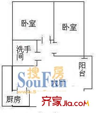 航苑大厦 户型图14