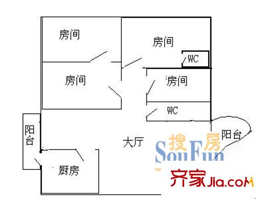 航苑大厦 户型图11
