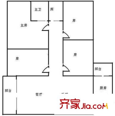 深圳 福田天健花园 户型图6