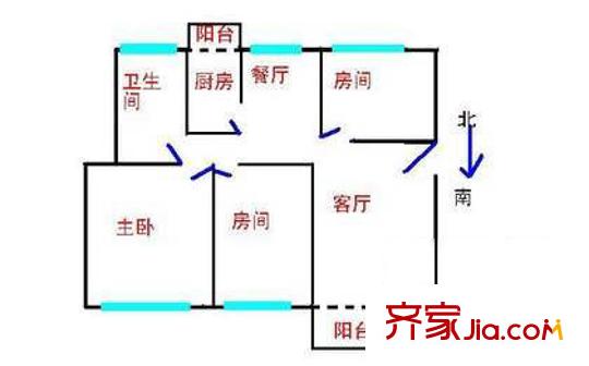 深圳 新洲花园 户型图4