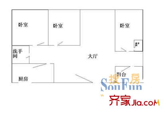 辛诚花园 户型图9