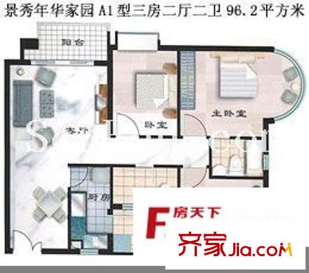 深圳 景秀年华家园 户型图