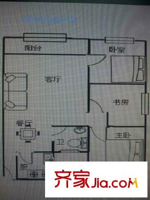 都市阳光名苑 2室 户型图