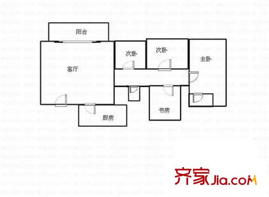 深圳 新锦安雅园 户型图4