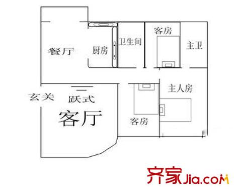 深圳 新锦安雅园 户型图7