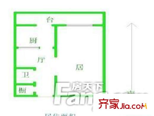 深圳 春和雅苑 户型图 1房