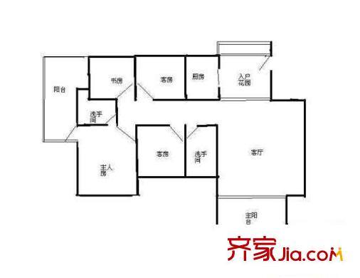 深圳 春和雅苑 户型图 4房