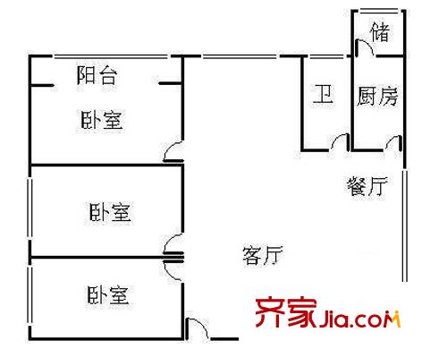 深圳 宝河大厦 户型图3