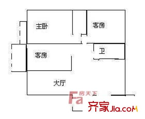 深圳 和兴花园 户型图2
