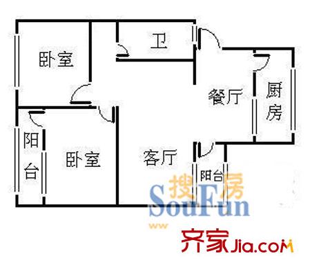 深圳嘉宝田花园户型图2