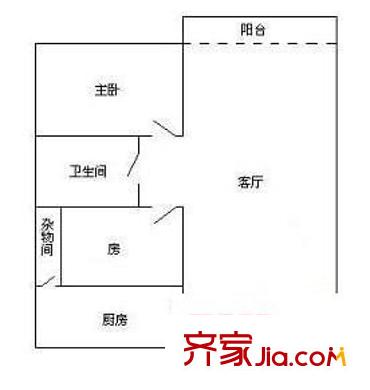 新亚洲广场 2室 户型图