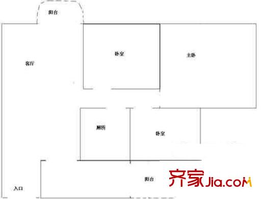 深圳 南景豪庭 户型图3