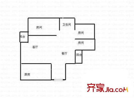 深圳 南景豪庭 户型图6
