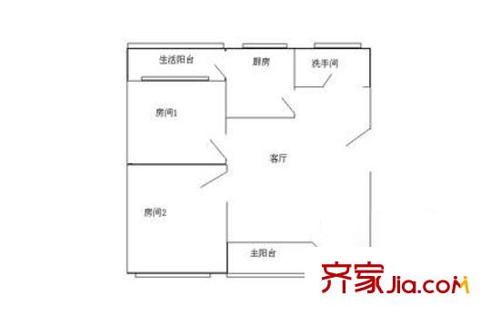 深圳 裕安花园 户型图1