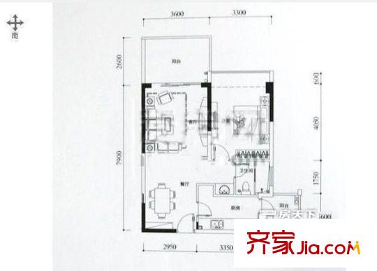 深圳 裕安花园 一居室 一房一厅一卫