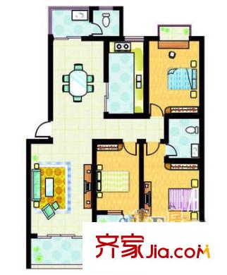 深圳龙岗天健花园户型图4