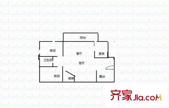 深业新岸线三期 4室 户型图