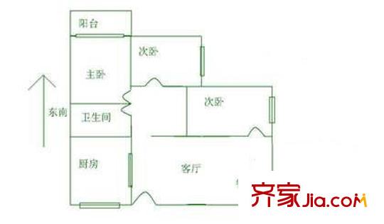 深圳 恒安花园 户型图3