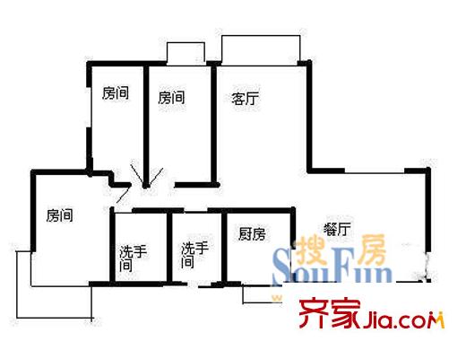 深圳 青春家园 户型图7
