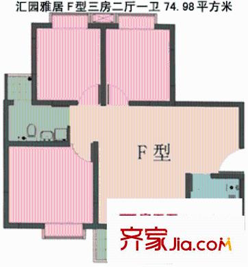 深圳 汇园雅居 户型图1