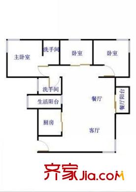 西海湾花园 6室 户型图