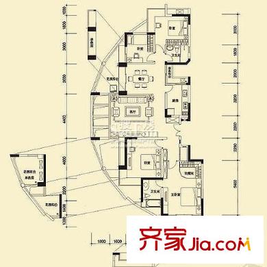 深圳承翰慢城三期户型图5