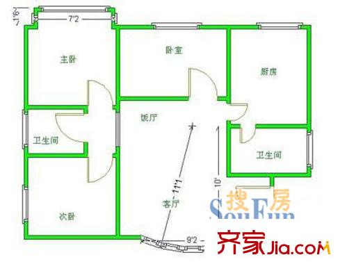 深圳 悠然天地家园 户型图3