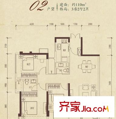 万科清林径二期户型图400777803400