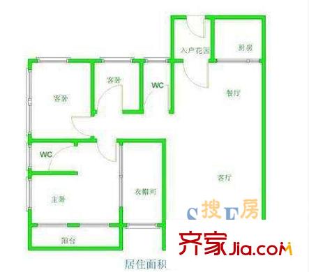 深圳 汇金家园 户型图5