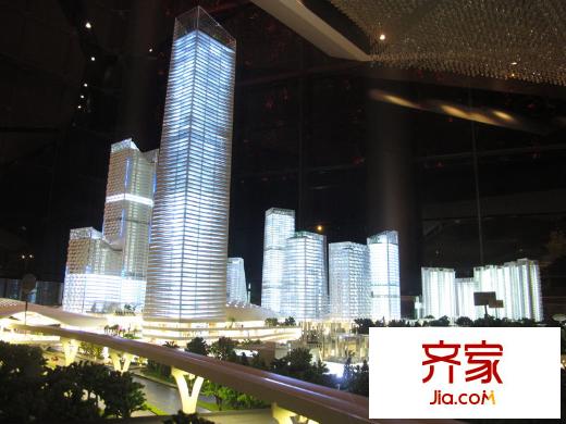 颐安・都会中央实景图沙盘仰视图(20140310)