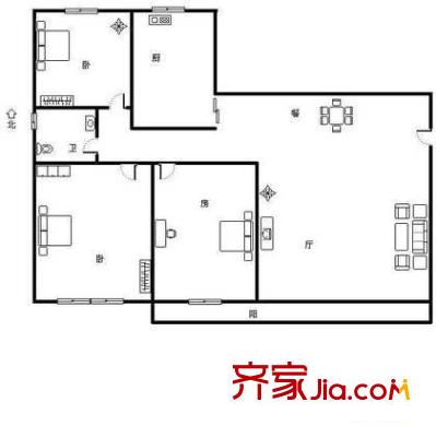 深圳 天骄华庭 户型图4