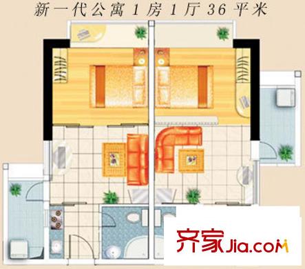 深圳 新一代公寓 户型图1
